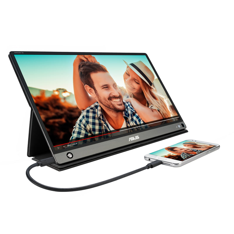 Load image into Gallery viewer, Asus zenscreen go mb16ahp 15.6 monitor (zwart, micro-hdmi, usb-c, micro-usb)