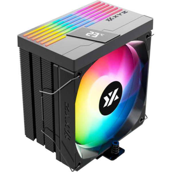 Afbeelding laden in galerijviewer, Xyz pc gear thermax 4 pulsar a-rgb cpu-koeler (zwart, argb, pwm)