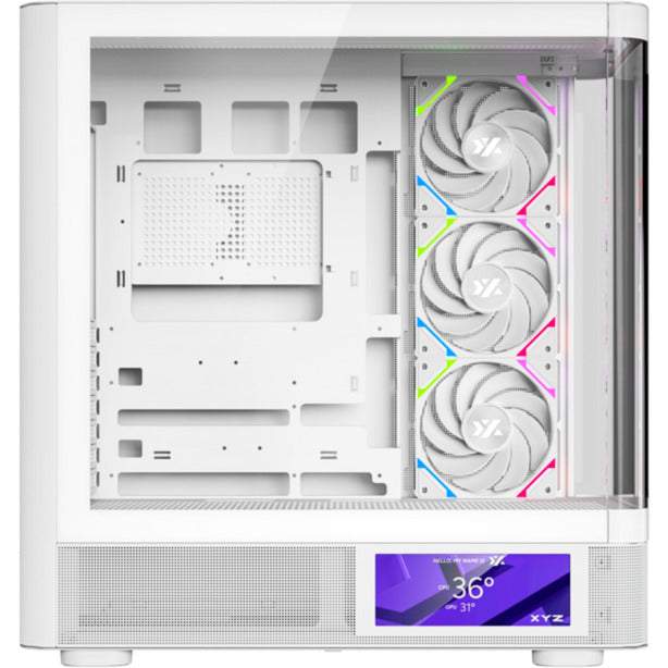 Afbeelding laden in galerijviewer, Xyz pc gear quantum pro midi tower behuizing (wit | window)