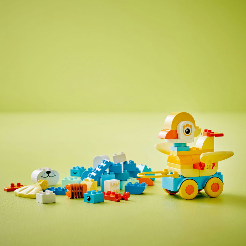 Load image into Gallery viewer, Lego duplo 10448 3-in-1 dieren op wielen peuterspeelgoed