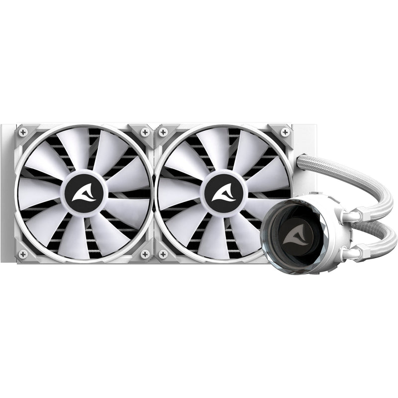 Load image into Gallery viewer, Sharkoon s80 rgb white waterkoeling (wit, 4-pins pwm fan-connector)