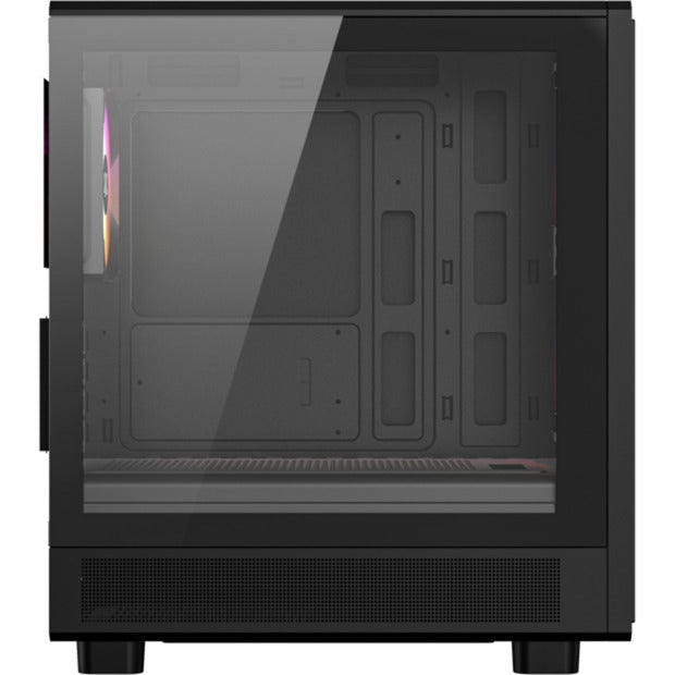 Afbeelding laden in galerijviewer, Xyz pc gear atom midi tower behuizing (zwart | 2x usb-a | 1x usb-c | tempered glass)