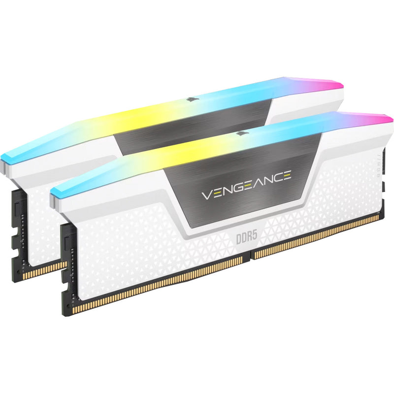 Load image into Gallery viewer, Corsair 32 gb ddr5-6000 (2x 16 gb) kit werkgeheugen (wit, cmh32gx5m2e6000z36w, vengeance rgb, xmp)