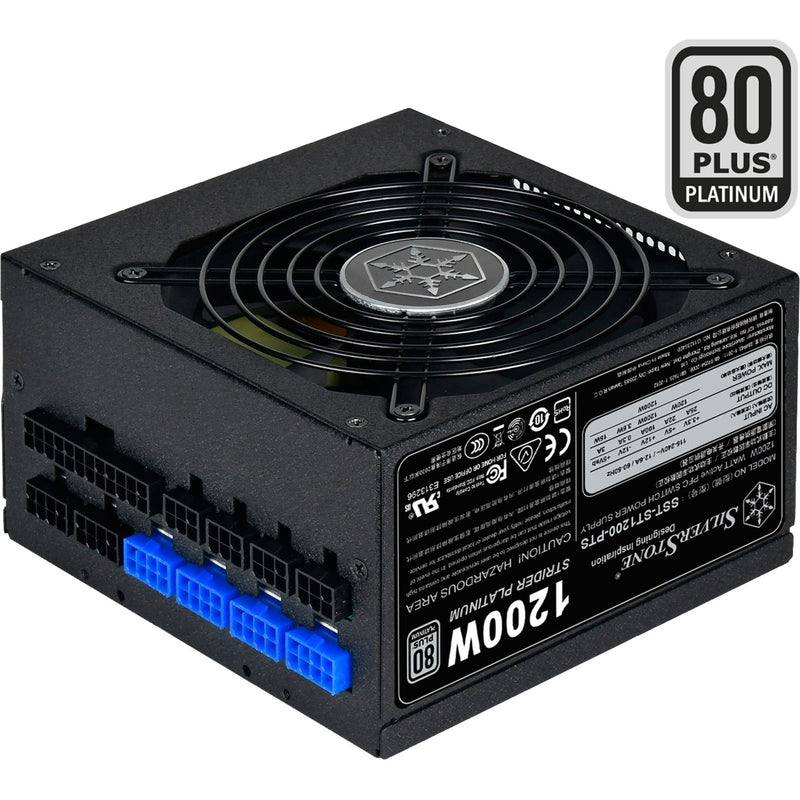 Load image into Gallery viewer, Silverstone sst-st1200-pts modulaire 1200 watt voeding (zwart, 8x pcie)