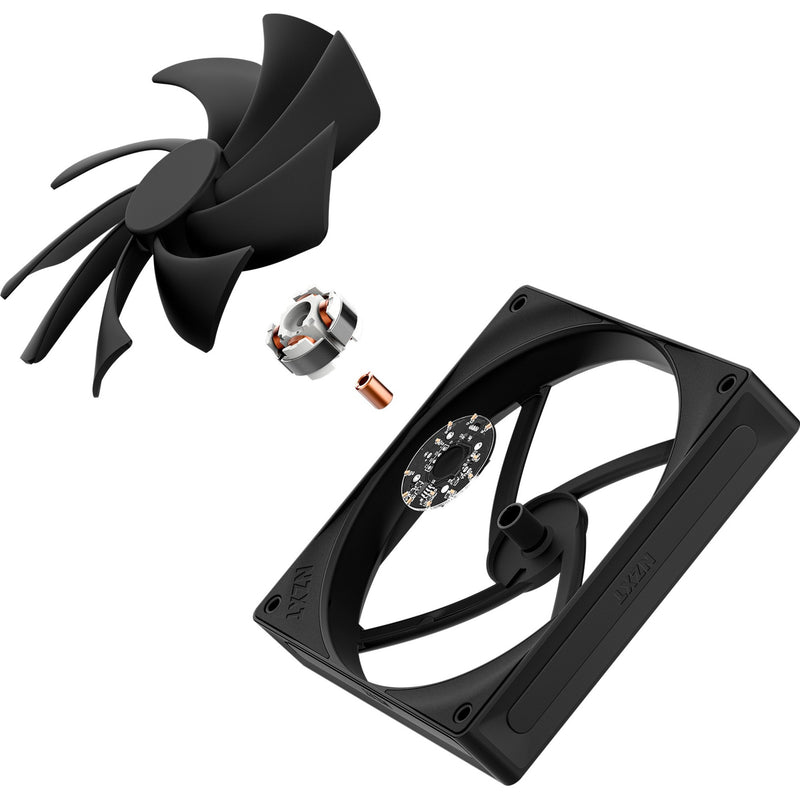 Load image into Gallery viewer, Nzxt f140q case fan (zwart, 140 x 140 x 25 mm, pwm)