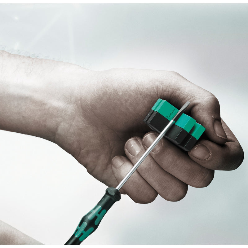 Load image into Gallery viewer, Wera kraftform 12sb1 micro-schroevendraaierset (zwart groen, voor elektrische apparaten)