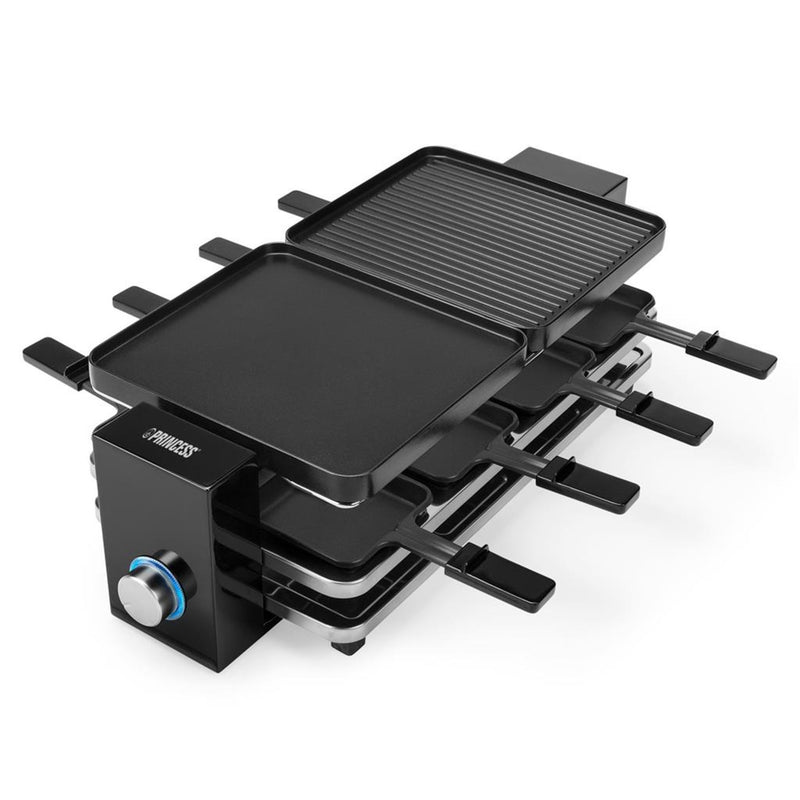 Load image into Gallery viewer, Princess 162925 raclette piano black 8 gourmetstel (zwart)
