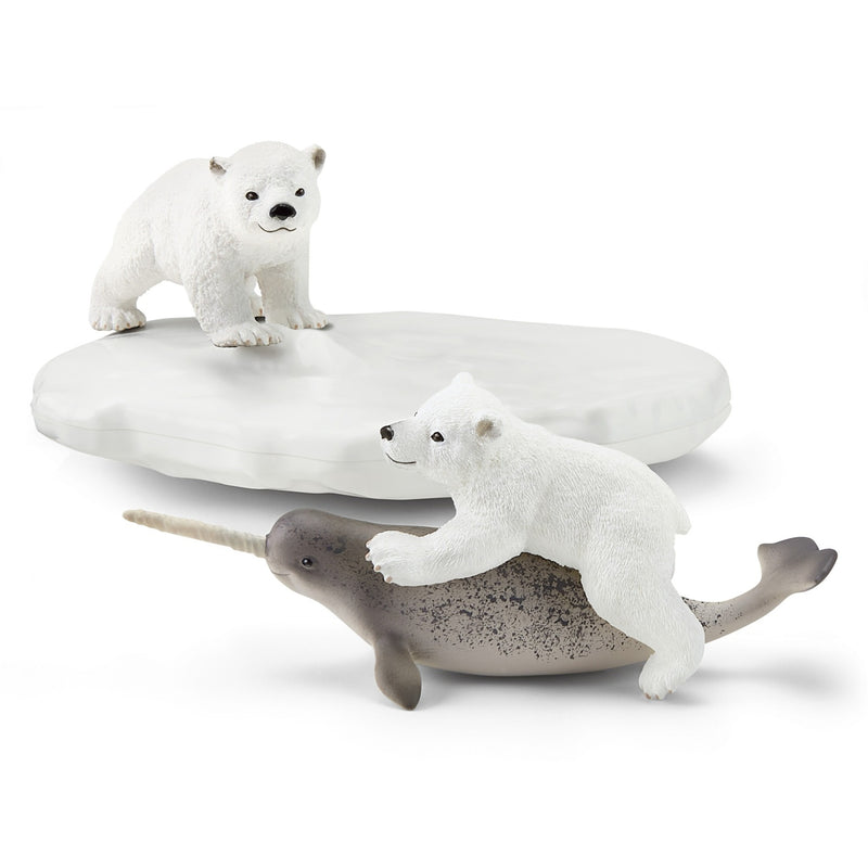 Load image into Gallery viewer, Schleich wild life - ijsberen glijfeestje speelfiguur