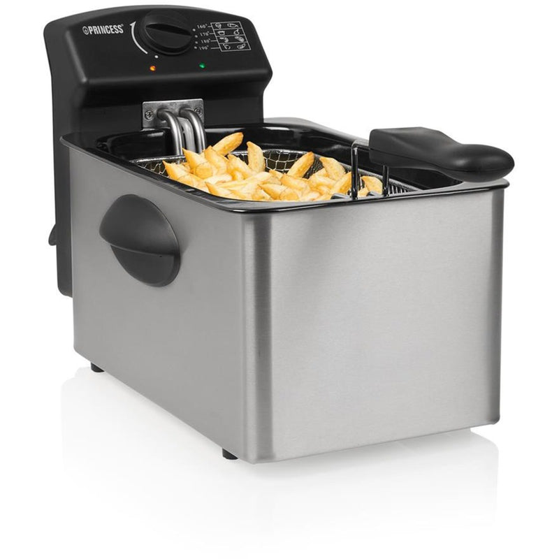 Chargez l'image dans la visionneuse de la galerie, Princess 182642 friteuse frituurpan (roestvrij staal, 4,0 liter)