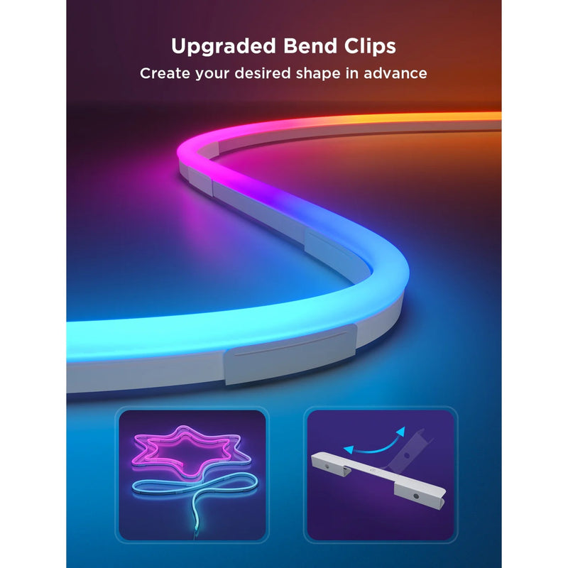 Laden Sie das Bild in Galerie -Viewer, Govee slimme witte neon ledstrip 4m matter rgbic - extra flexibel