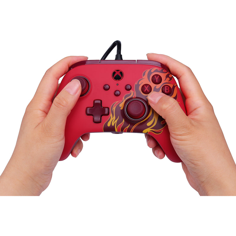 Chargez l'image dans la visionneuse de la galerie, Powera advantage controller met kabel voor de xbox series x|s - rood vuur (rood, xbox series x|s, xbox one, pc)
