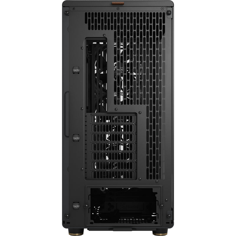 Afbeelding laden in galerijviewer, Fractal design north xl rc charcoal black tg dark midi tower behuizing (zwart houtkleur | 2x usb-a | 1x usb-c | tempered glass)