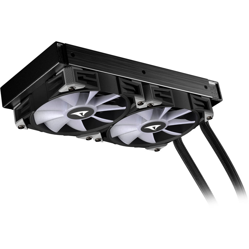 Load image into Gallery viewer, Sharkoon s80 rgb waterkoeling (zwart, 4-pins pwm fan-connector)