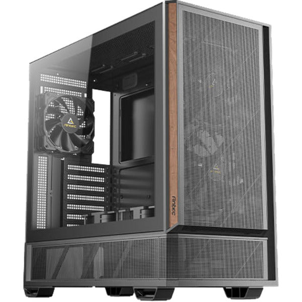 Afbeelding laden in galerijviewer, Antec p30 air midi tower behuizing (zwart houtkleur | 2x usb-a | 1x usb-c | tempered glass)