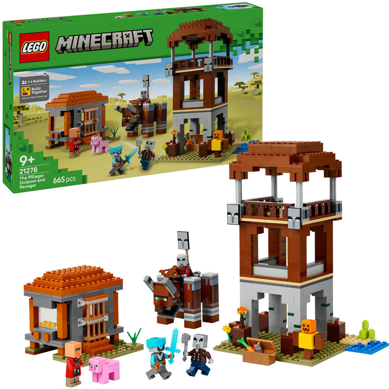 Load image into Gallery viewer, Lego minecraft 21278 de plunderaar buitenpost en verwoester
