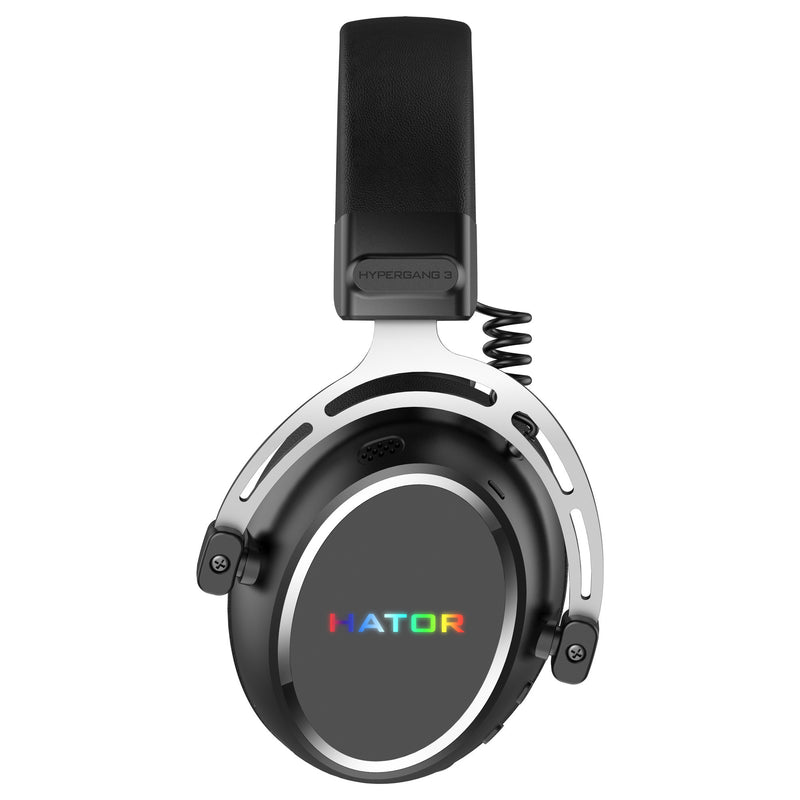 ギャラリービューアに画像をロードする, Hator hypergang 3 wireless over-ear gaming headset (zwart, rgb, 2.4ghz bluetooth usb)