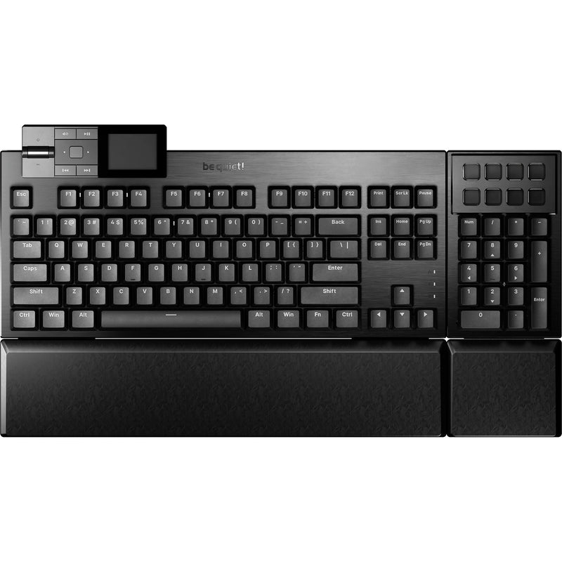 Chargez l'image dans la visionneuse de la galerie, Be quiet! dark mount silent tactile rgb mechanisch gaming toetsenbord (zwart, us lay-out (qwerty), silent tactile, 100%, argb, pbt double-shot keycaps, media dock)