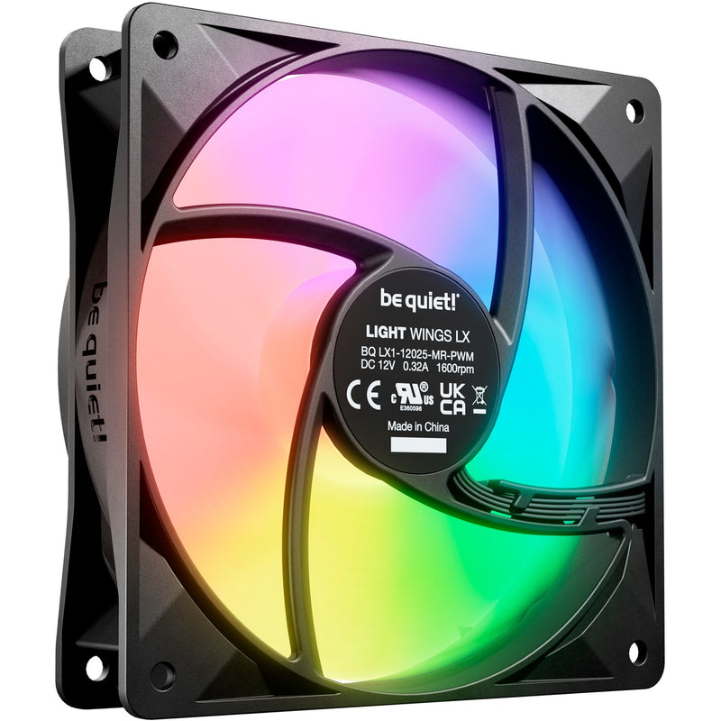 Load image into Gallery viewer, Be quiet! light wings lx pwm rgb case fans (zwart, 3 stuks, 120 x 120 x 25 mm)
