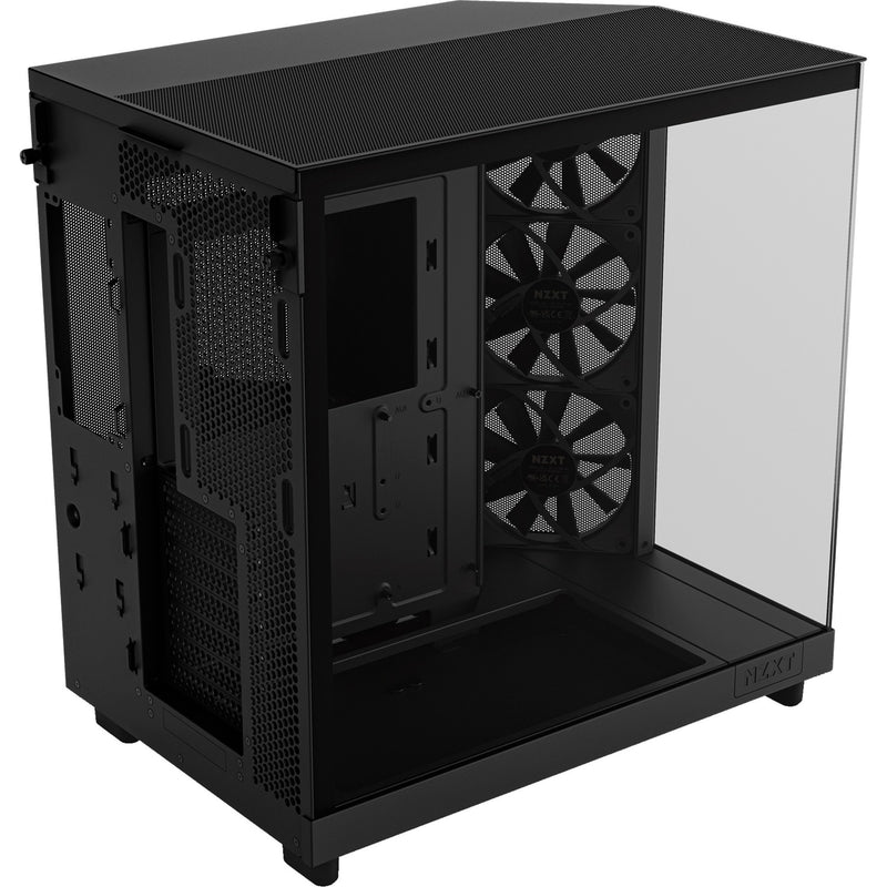 Load image into Gallery viewer, Nzxt h6 flow midi tower behuizing (zwart | 2x usb-a | 1x usb-c | tempered glass)