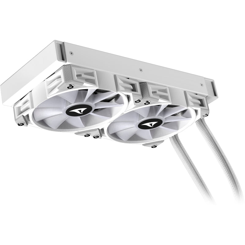Load image into Gallery viewer, Sharkoon s80 rgb white waterkoeling (wit, 4-pins pwm fan-connector)