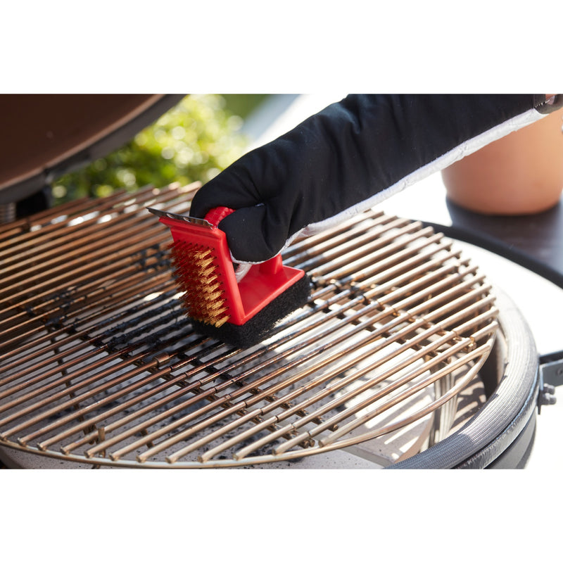 Load image into Gallery viewer, Barbecook 3-in-1 borstel rood borstel (rood)