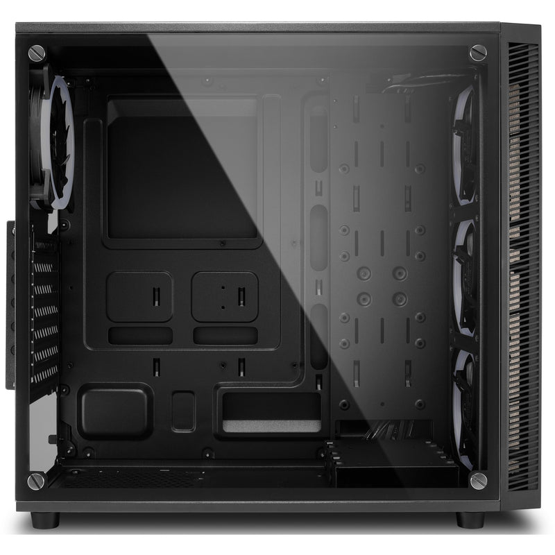 Load image into Gallery viewer, Sharkoon tg4m rgb midi tower behuizing (zwart | 2x usb-a | rgb | tempered glass)