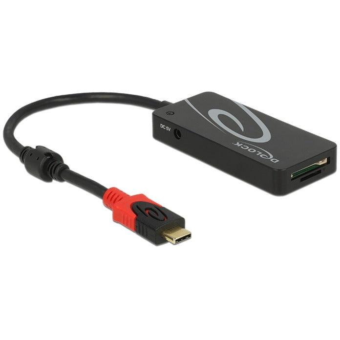 Load image into Gallery viewer, Delock externe usb 3.1 gen 1 hub usb type-c > 3x usb type-a + 2 slot sd kaartlezer usb-hub (zwart)