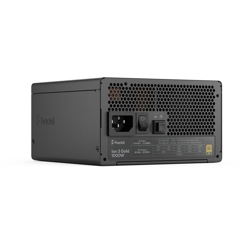 Cargue la imagen en el visor de la galería, Fractal design ion gold 3 modulaire 1000 watt voeding (zwart, 1x 12v-2x6, 3x pcie)