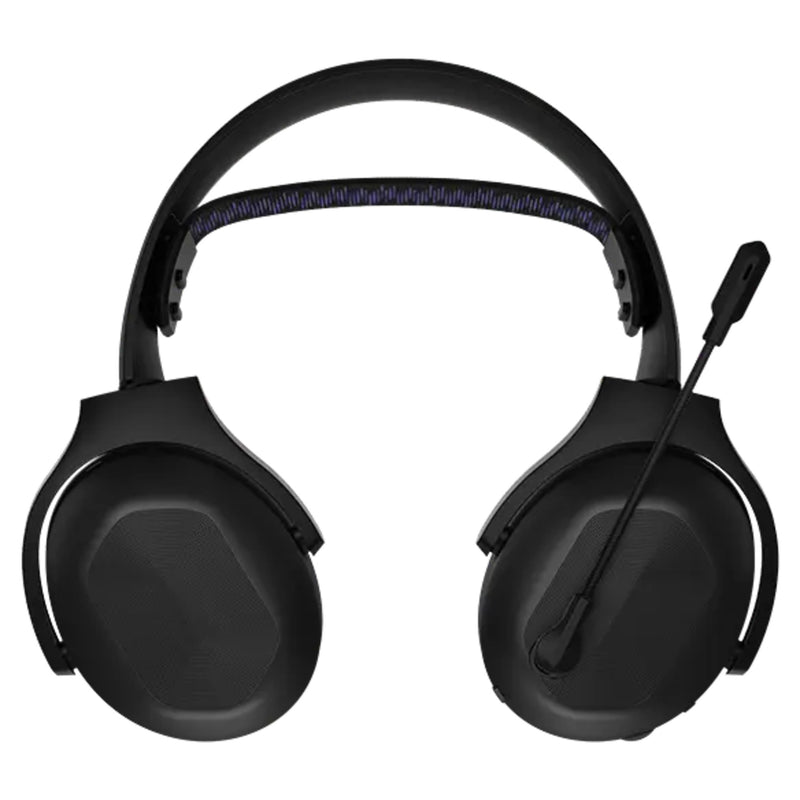Afbeelding laden in galerijviewer, Lenovo legion h410 draadloze gamingheadset over-ear gaming headset (zwart paars, bluetooth, 2,4 ghz, playstation 4, playstation 5, nintendo switch, pc)