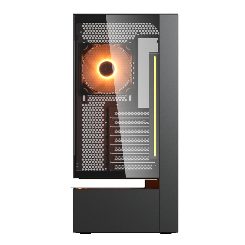 Afbeelding laden in galerijviewer, Cougar cfv235 midi tower behuizing (zwart | 2x usb-a | 1x usb-c | rgb | tempered glass)