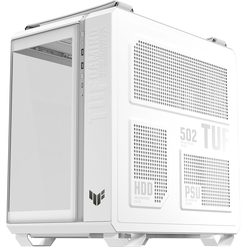 Cargue la imagen en el visor de la galería, Asus tuf gaming gt502 horizon argb midi tower behuizing (wit | 3x usb-a | 1x usb-c | tempered glass)
