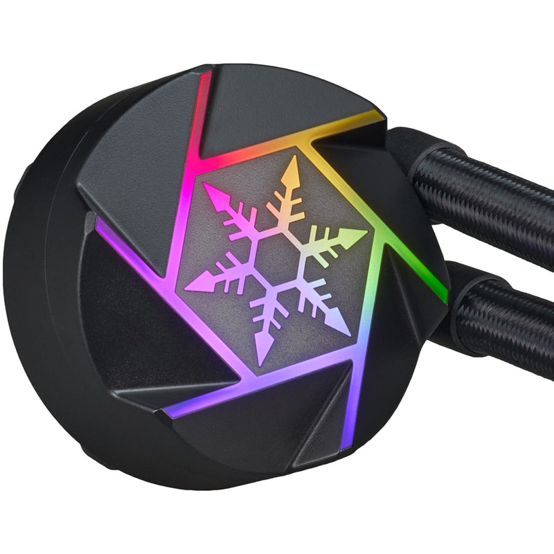 Load image into Gallery viewer, Silverstone vida 240 slim waterkoeling (zwart)