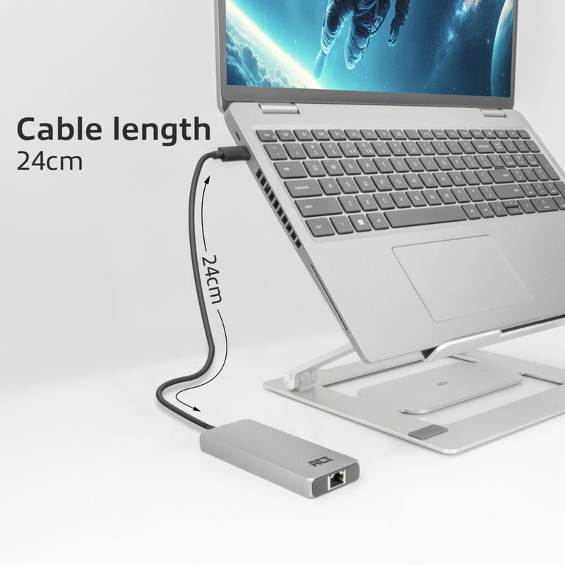 Load image into Gallery viewer, Act connectivity usb-c 4k 8k 60hz dockingstation (grijs)
