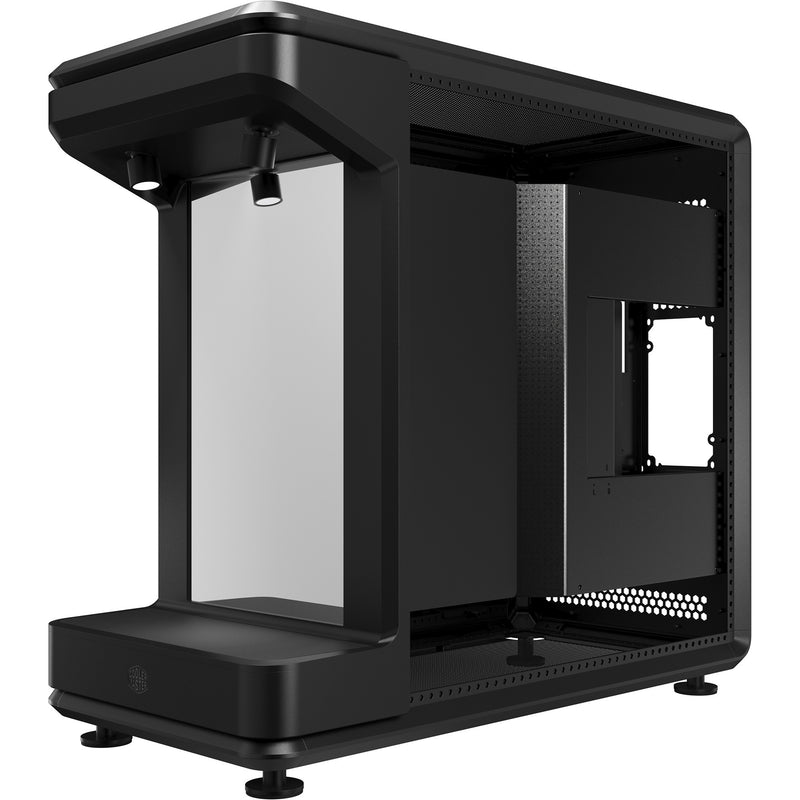 Laden Sie das Bild in Galerie -Viewer, Cooler master masterframe 360 stage mirror midi tower behuizing (zwart | 2x usb-a | 1x usb-c | rgb | tempered glass)