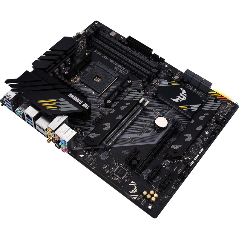 Chargez l'image dans la visionneuse de la galerie, Asus tuf gaming b550-plus wifi ii socket am4 moederbord (zwart, raid, gb-lan, wi-fi 6, bt, sound, atx)