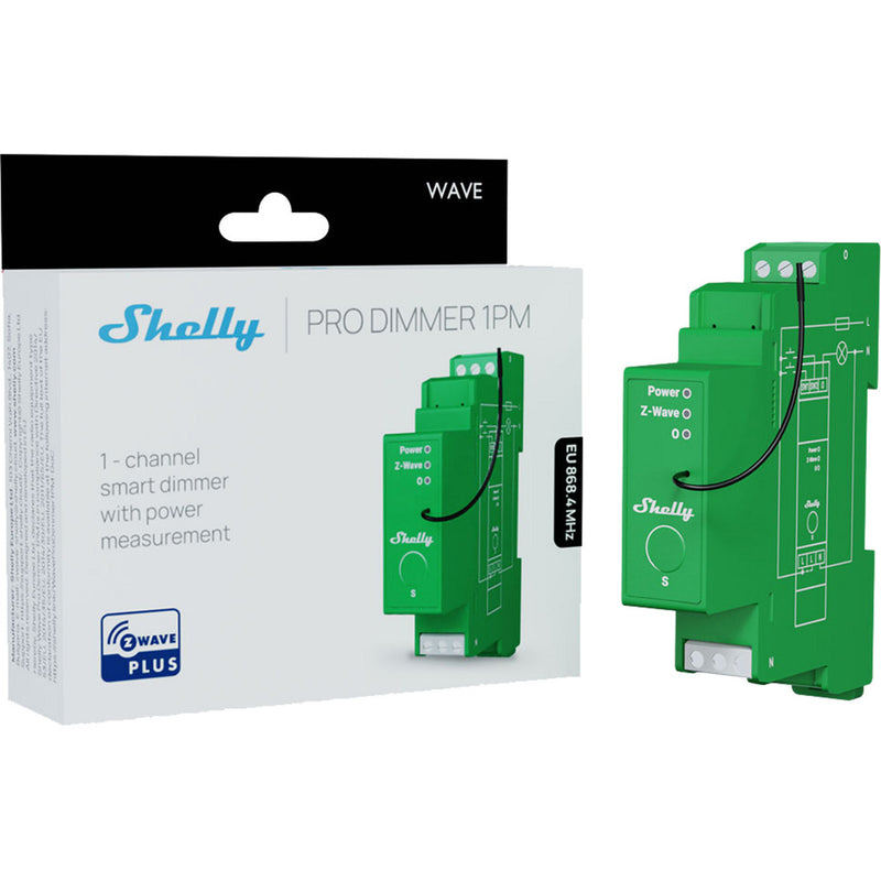 Load image into Gallery viewer, Shelly wave pro dimmer 1pm (groen)