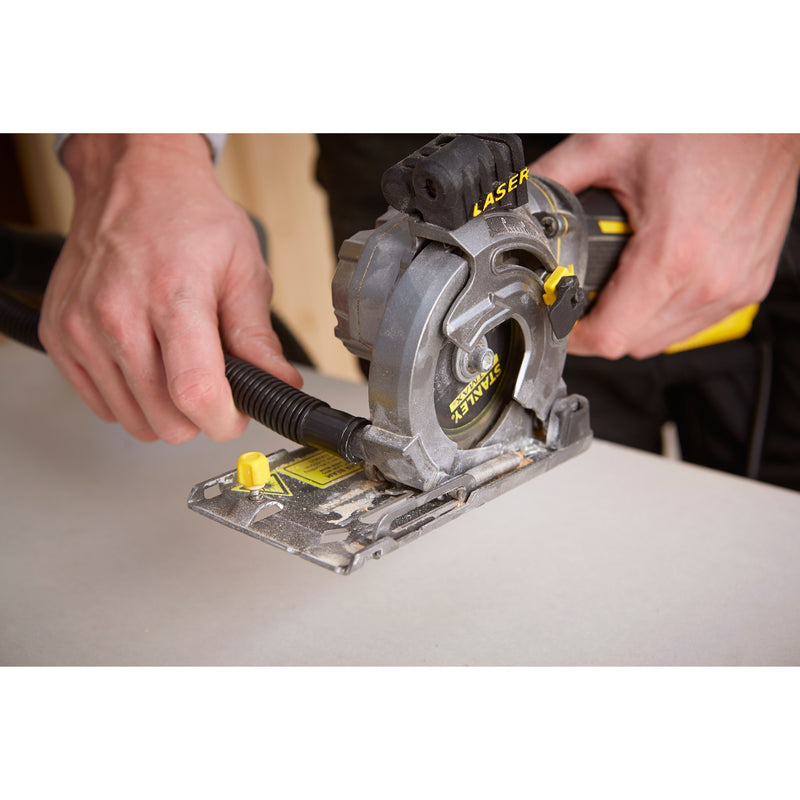 Load image into Gallery viewer, Stanley fatmax 650w multimateriaalzaag handcirkelzaag (geel zwart, met koffer)
