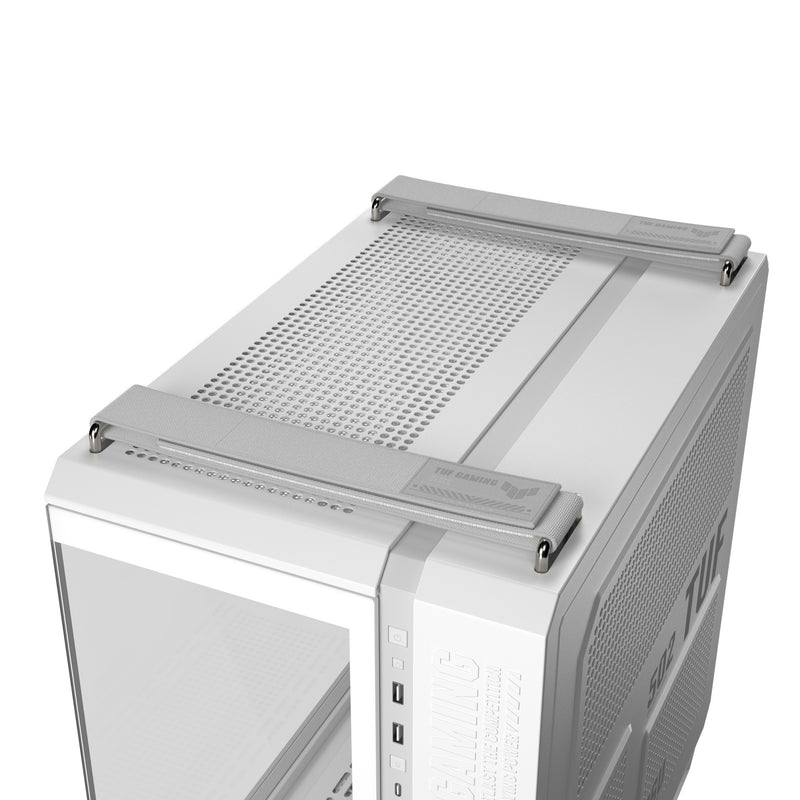 Cargue la imagen en el visor de la galería, Asus tuf gaming gt502 horizon argb midi tower behuizing (wit | 3x usb-a | 1x usb-c | tempered glass)