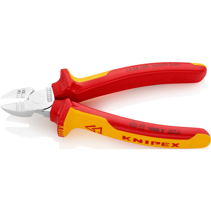 Load image into Gallery viewer, Knipex diagonale striptang 1426160 kniptang (rood geel)