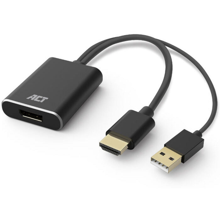 Load image into Gallery viewer, Act connectivity hdmi naar displayport adapter, 4k@60hz (zwart)