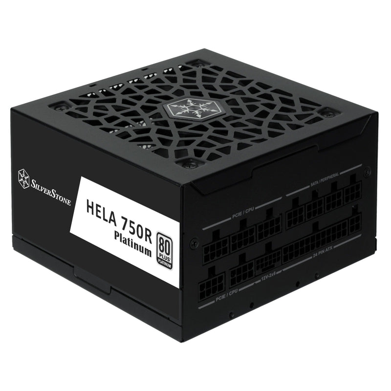 Load image into Gallery viewer, Silverstone hela 750r platinum modulaire 750 watt voeding (zwart, 4x pcie)