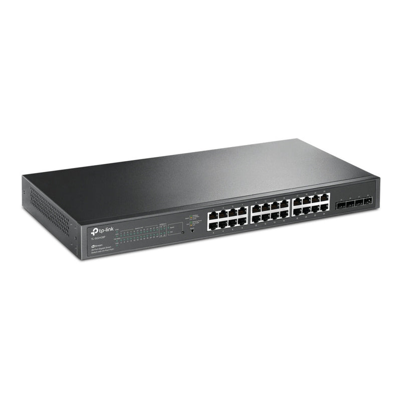 Chargez l'image dans la visionneuse de la galerie, Tp-link omada sg2428p jetstream 28-poorts gigabit smart-switch (zwart, 24x poe+)