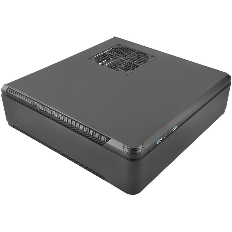 Load image into Gallery viewer, Silverstone sst-ftz01b-e desktop behuizing (zwart | 2x usb-a)