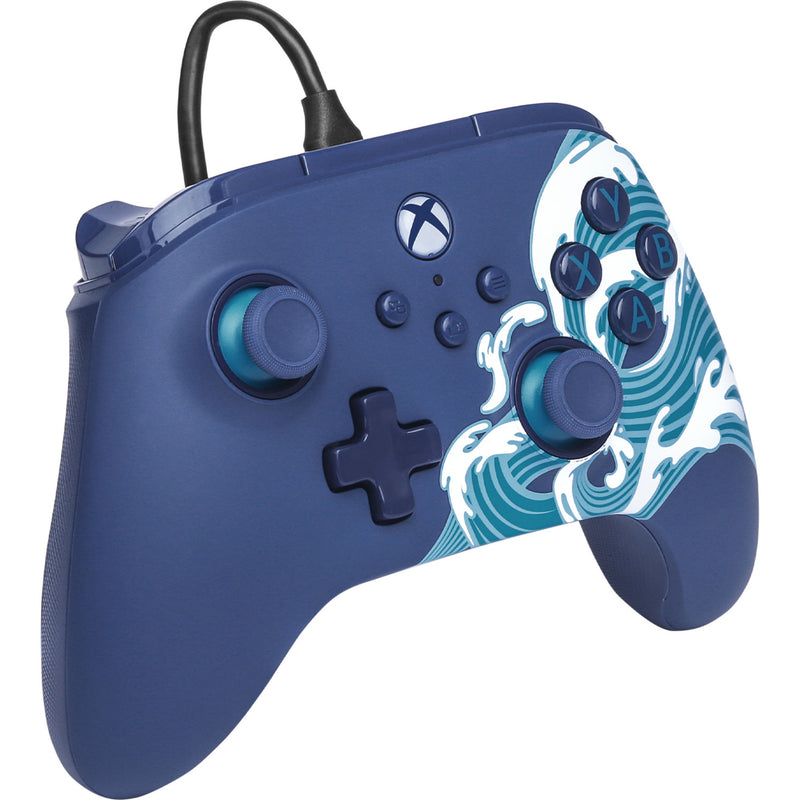 Afbeelding laden in galerijviewer, Powera advantage controller met kabel voor de xbox series x|s - watergolf (azuurblauw, xbox series x|s, xbox one, pc)