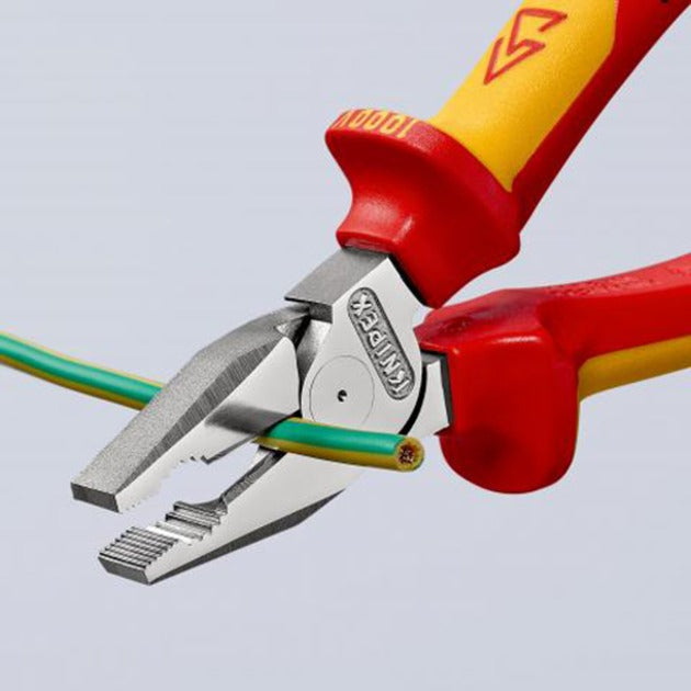 Load image into Gallery viewer, Knipex kracht-kombitang 02 06 180 vde combinatietang (rood geel, lengte 180mm)