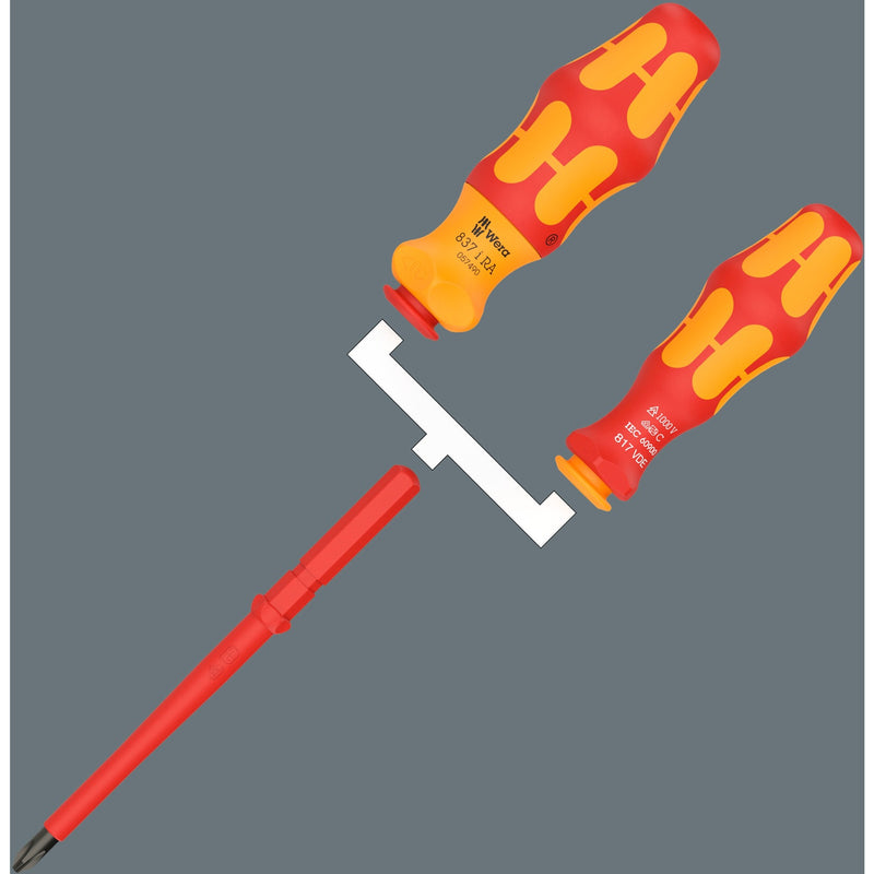 Load image into Gallery viewer, Wera kraftform kompakt vde 17 ra imperial 1 schroevendraaier (rood geel, 17‑delig)