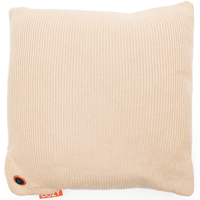 Afbeelding laden in galerijviewer, Cozy una knitted 45 x 45 cm draadloos warmtekussen (lichtbeige, powerbank 5000 mah)