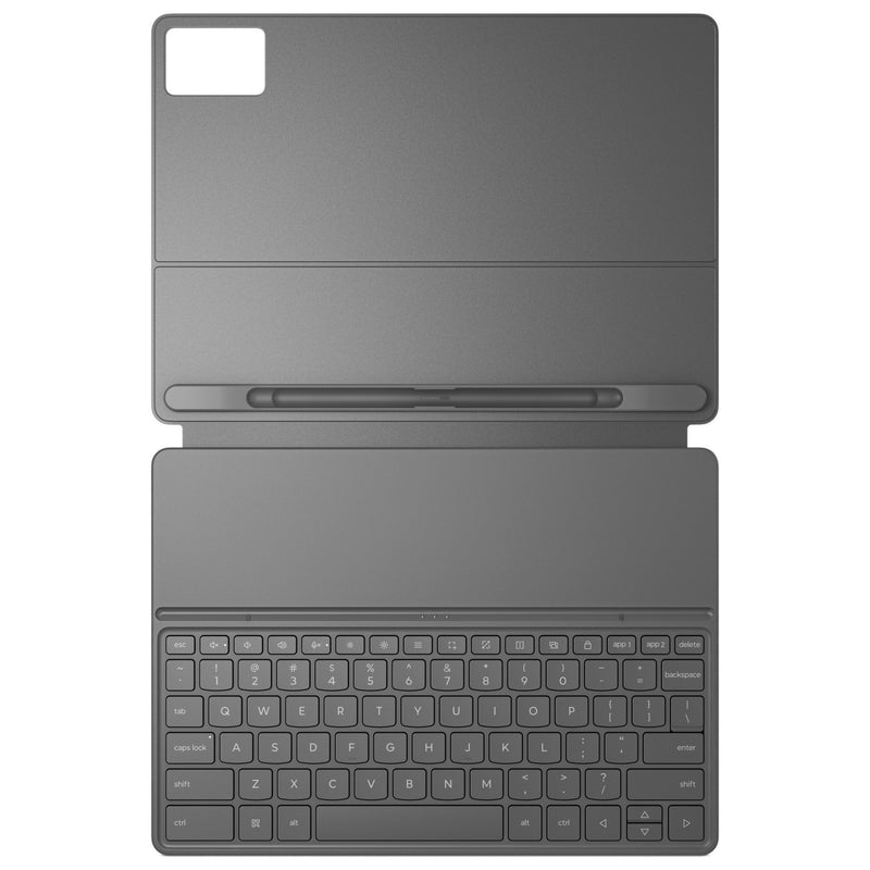 Afbeelding laden in galerijviewer, Lenovo folio toetsenbord voor idea tab plus - qwerty (us internationaal) tablethoes (grijs)