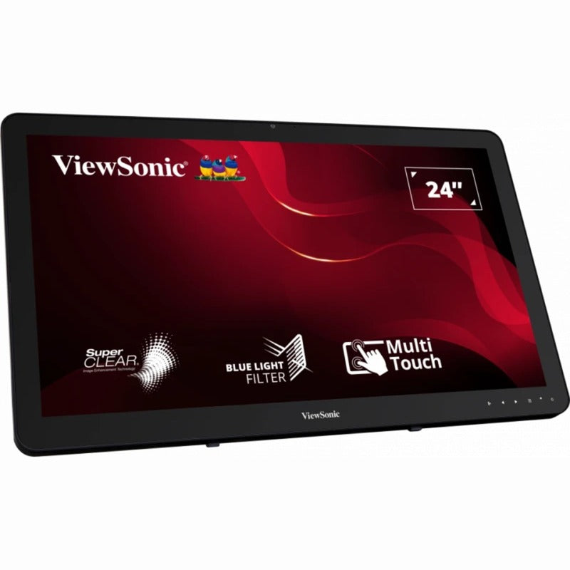 Chargez l'image dans la visionneuse de la galerie, Viewsonic 10-point touchscreen monitor td2430 24 (zwart, 1x hdmi, 1x displayport, vga, touch)