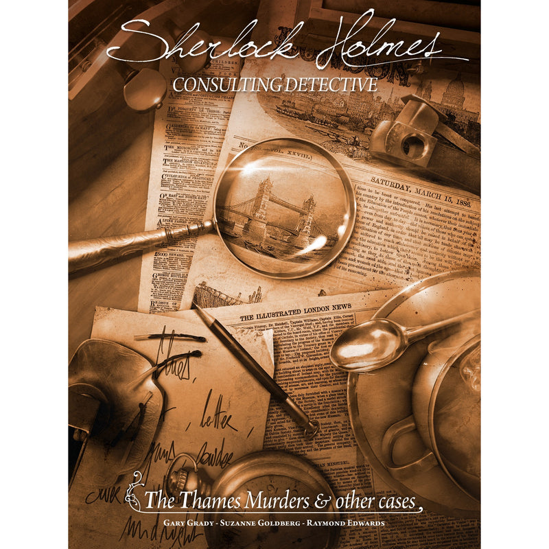 Load image into Gallery viewer, Asmodee sherlock holmes consulting detective: the thames murders other cases bordspel (engels, 1 - 8 spelers, 60 - 90 minuten, vanaf 12 jaar)